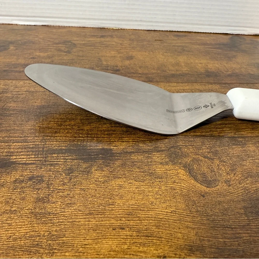 NSF Mundial W5695 White Handle Metal Spatula Pie Cake Server StainlessCommercial